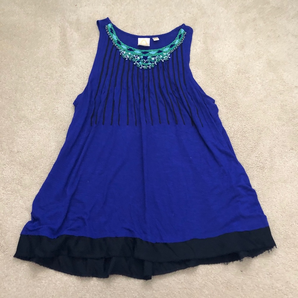 Anthropologie Rio Ras Tank Top Blouse.